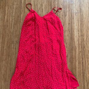 Red Polka Dot Maxi Dress